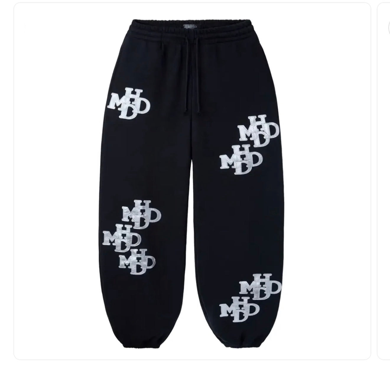 HMDD Patch Silver Sweatpants