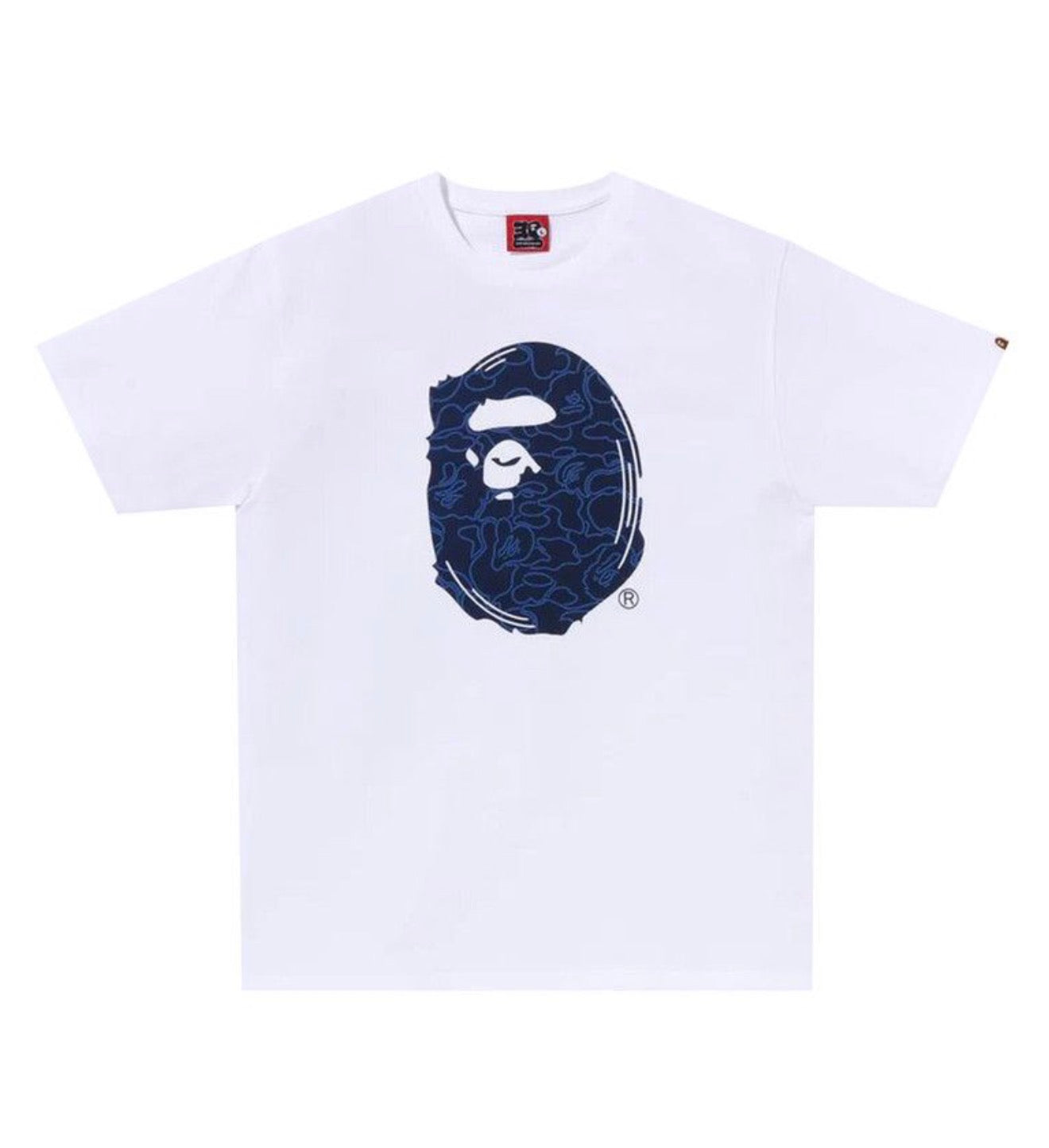 Bape 30th Anniversary White|Navy Tee