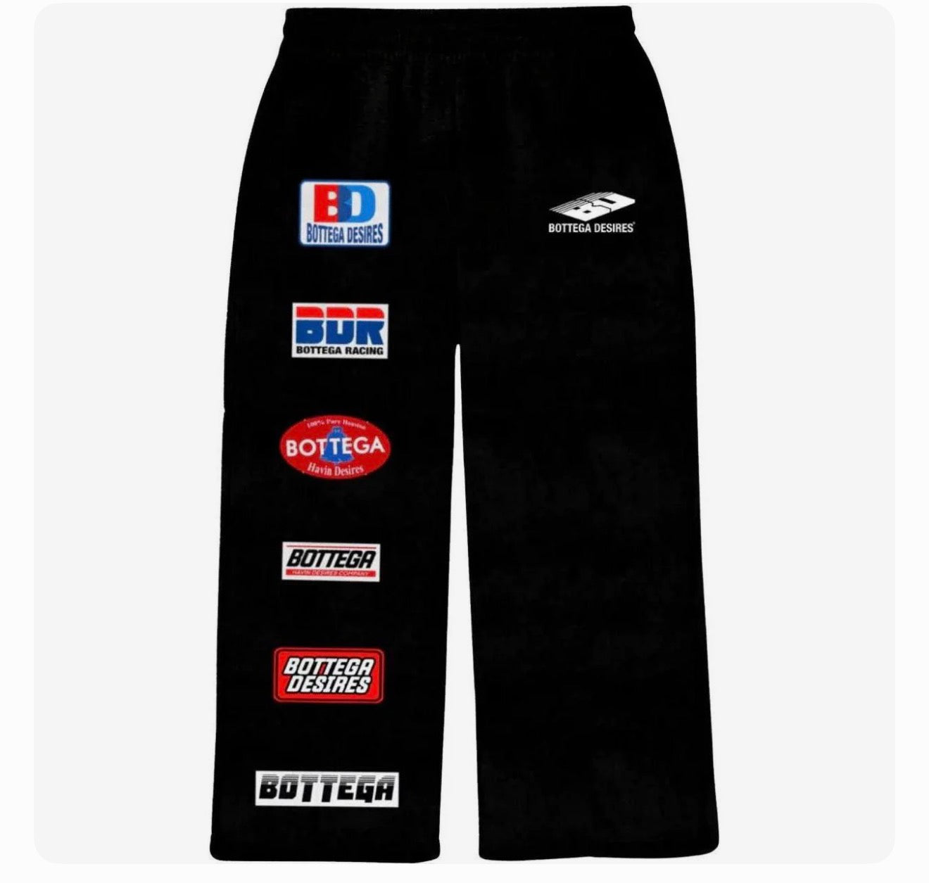 Bottega Desires Patches Sweats (Black)