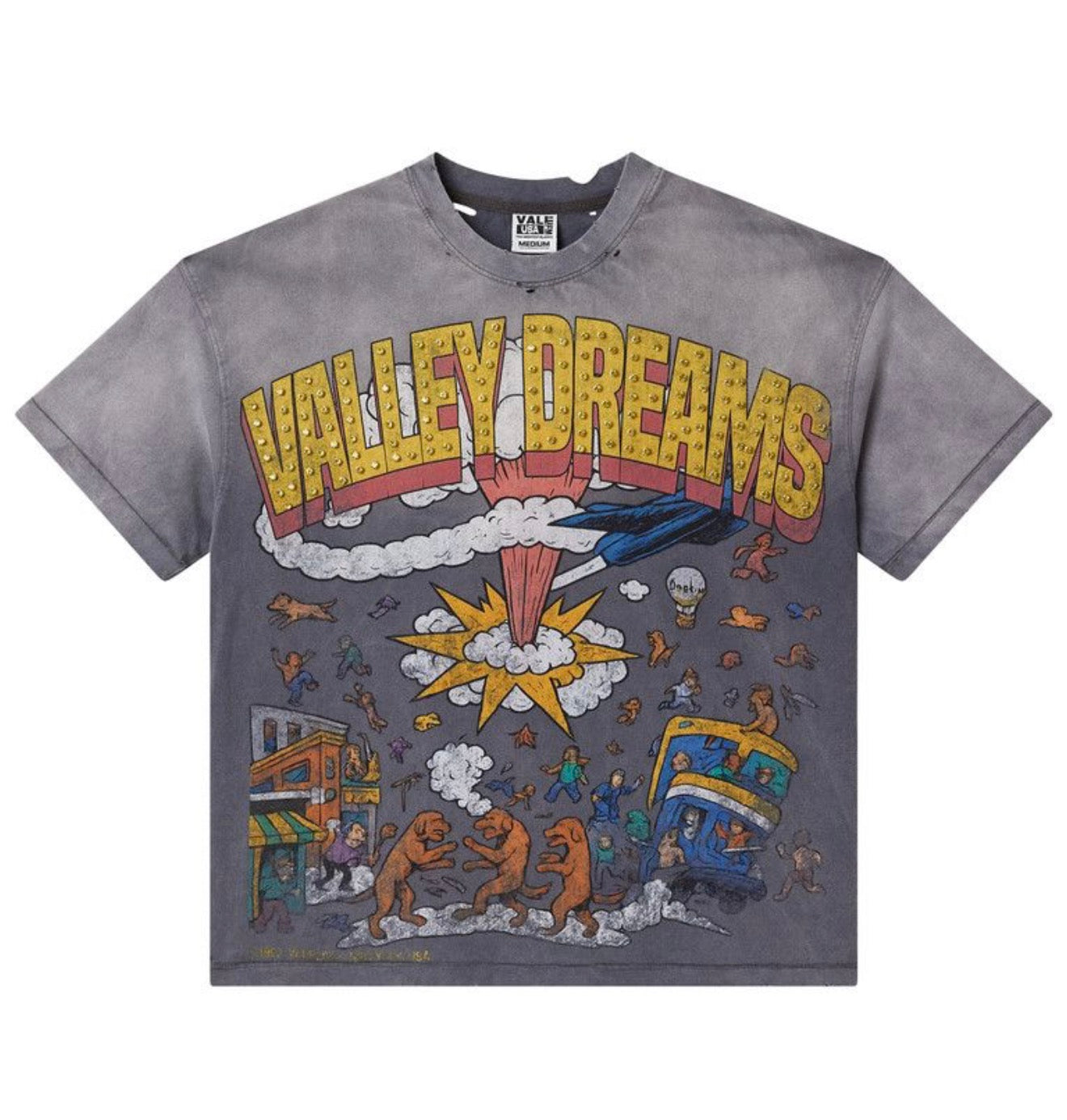 Vale Forever Chaos Bling Tee Grey