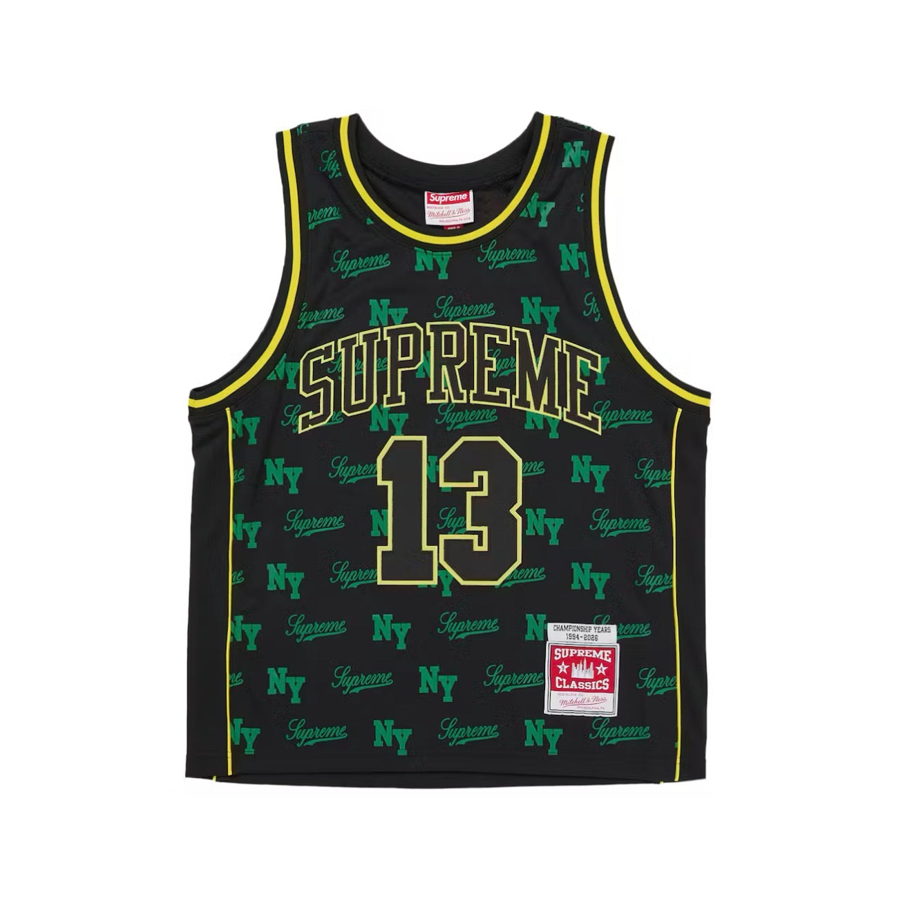 Supreme Mitchell & Ness Monogram Jersey Black