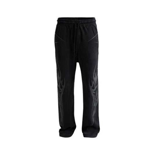 Hellstar Tribal Flame Sweatpants Black