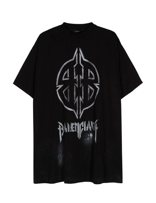 Balenciaga Mental BB Stencil Cotton T-Shirt