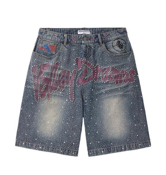 Vale Iced Out Jorts Deniem