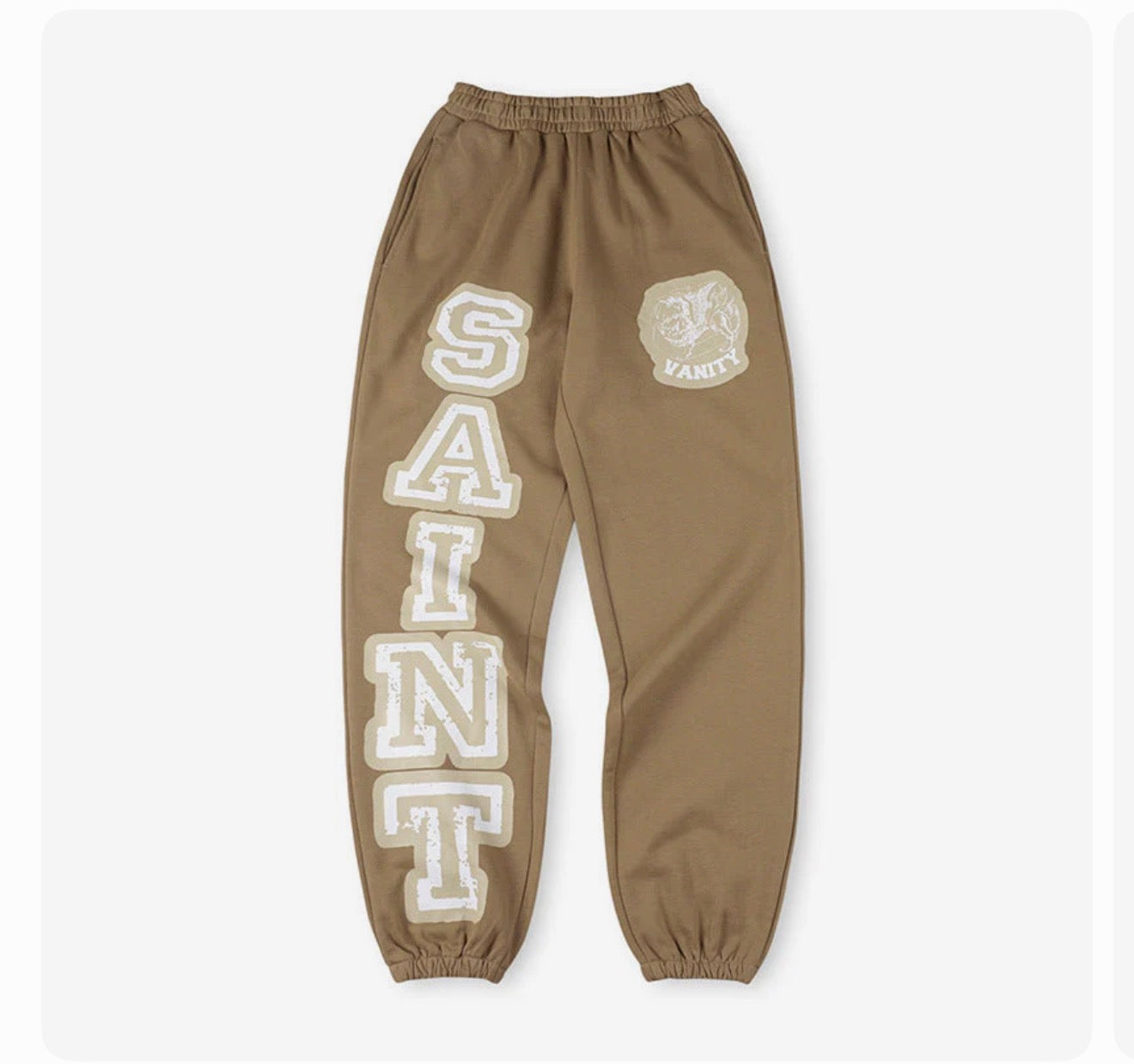 Saint Vanity Varsity Sweatpants Brown