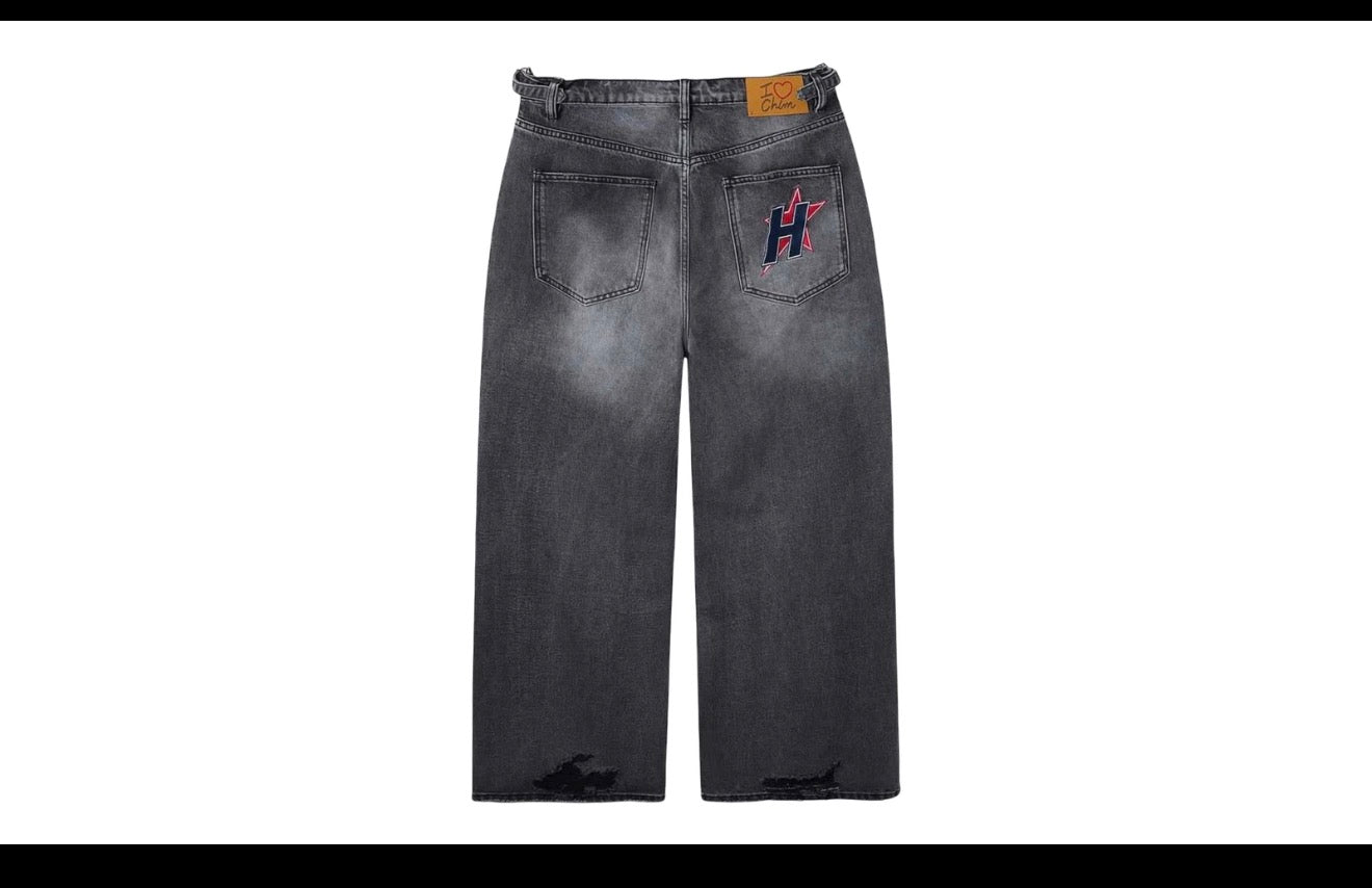HMDD Crystal H-Star Baggies Pants
