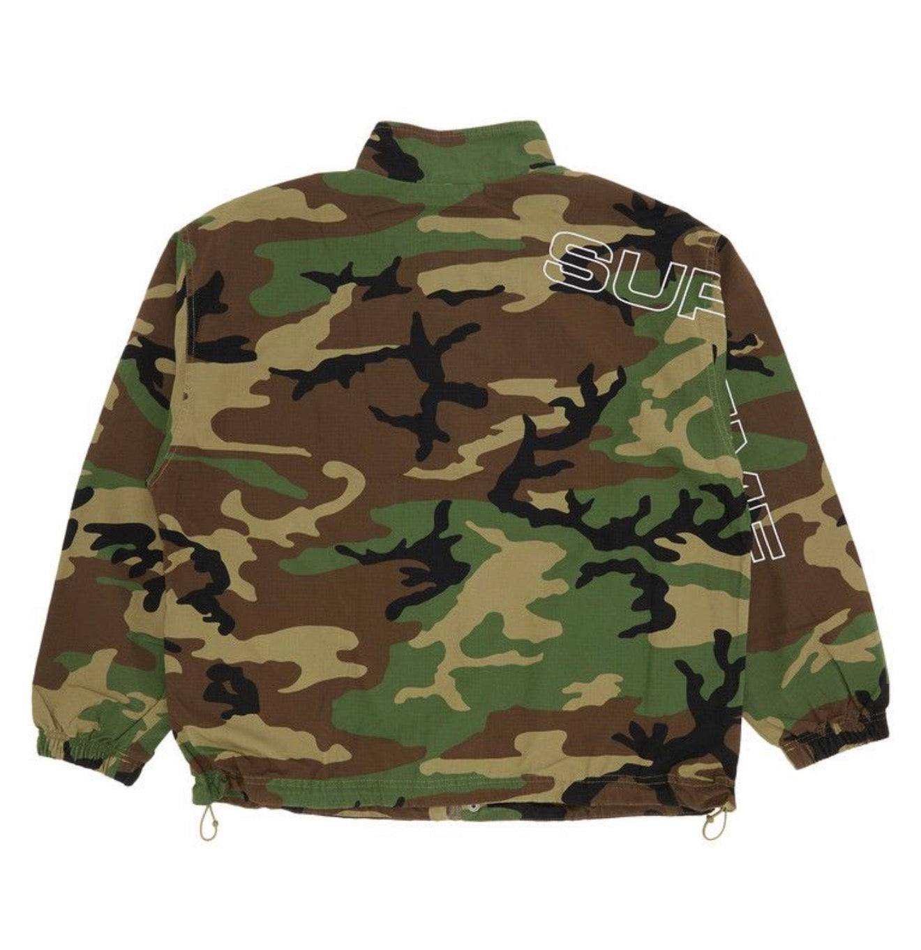 Supreme Spellout Embroidered Camo Track Jacket