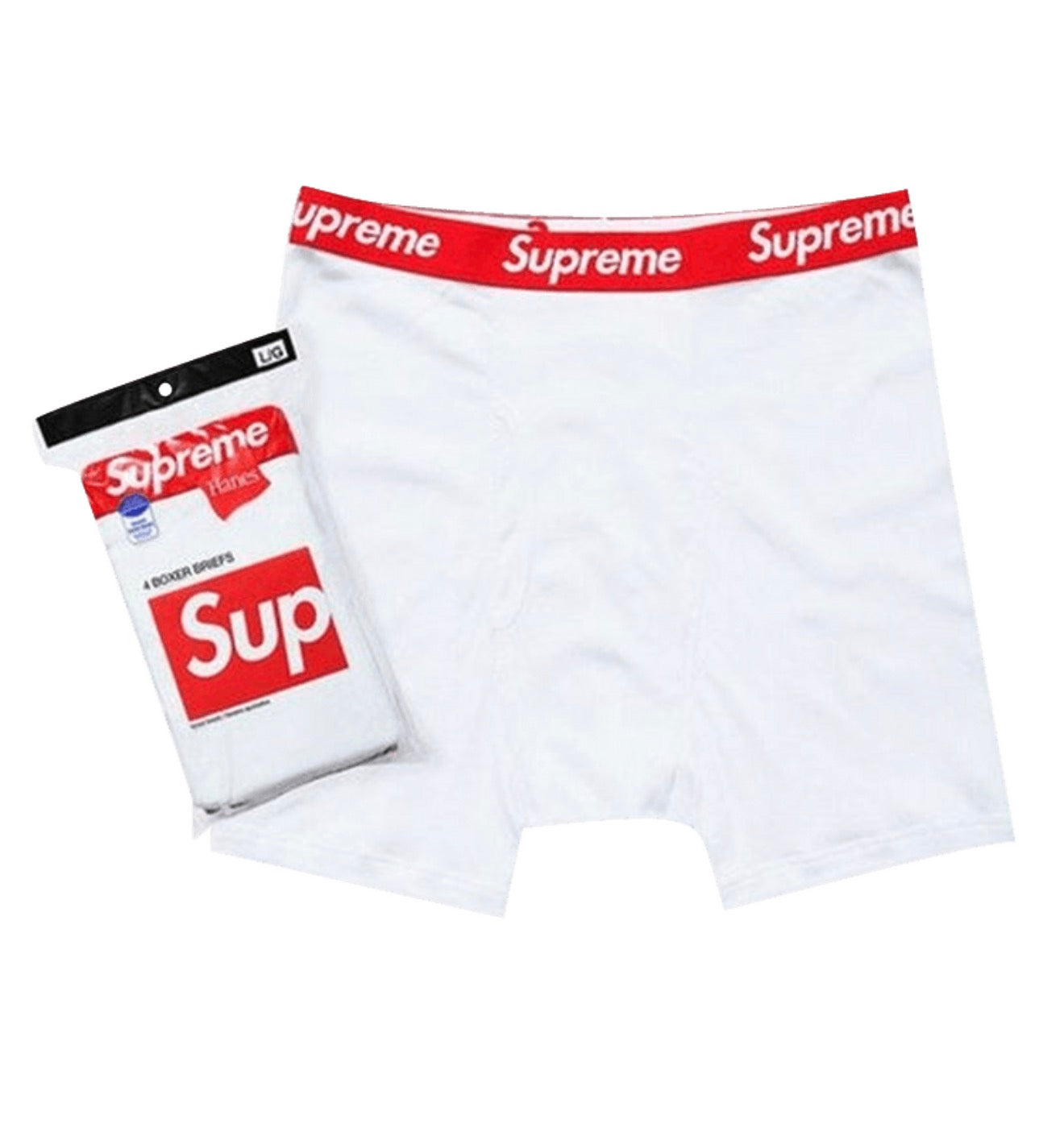 Supreme White Boxers