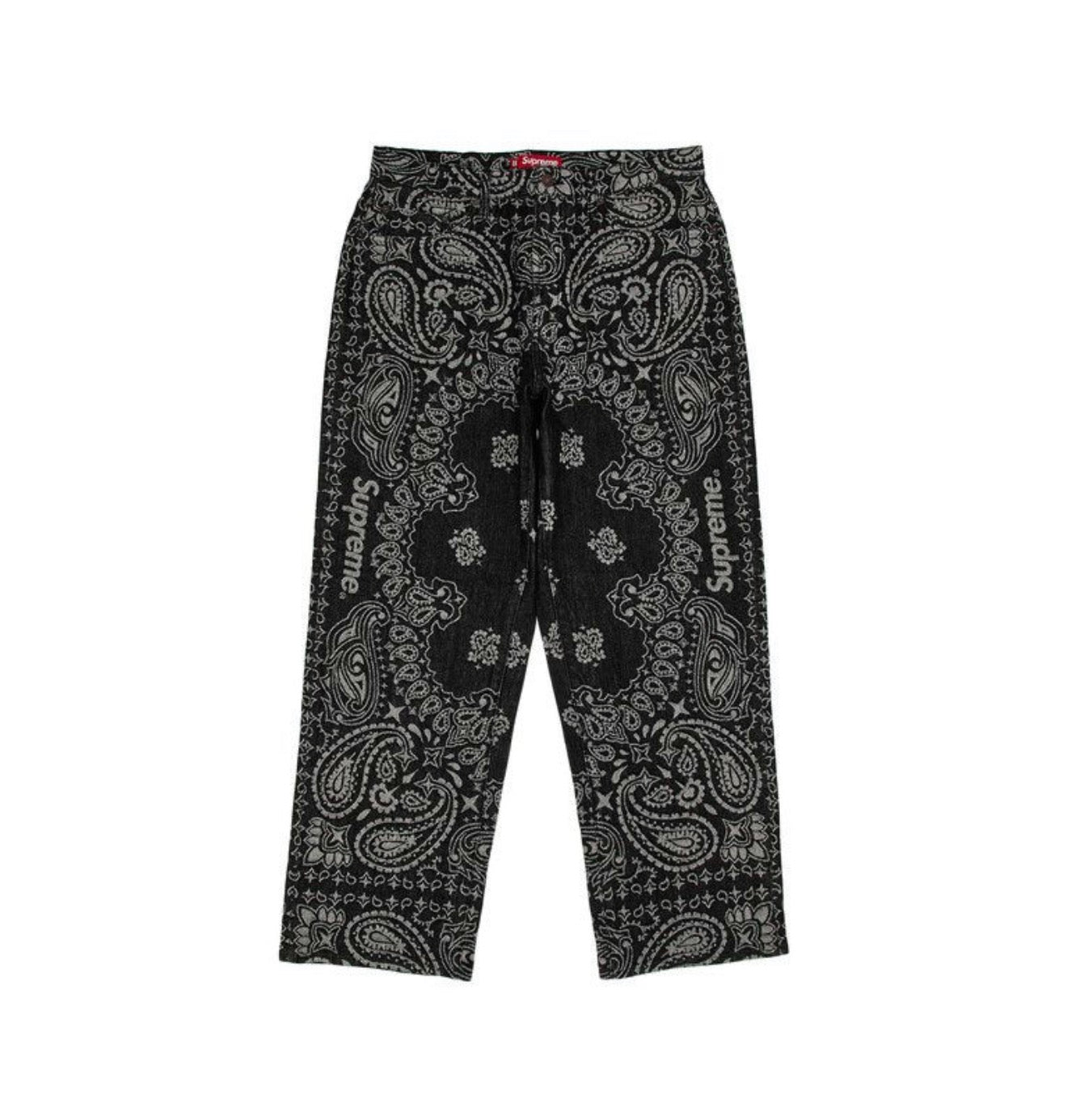 Supreme Bandana Baggy Jean Black