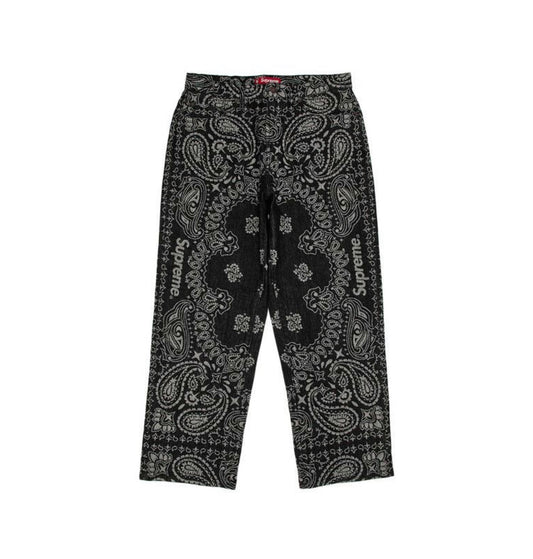 Supreme Bandana Baggy Jean Black