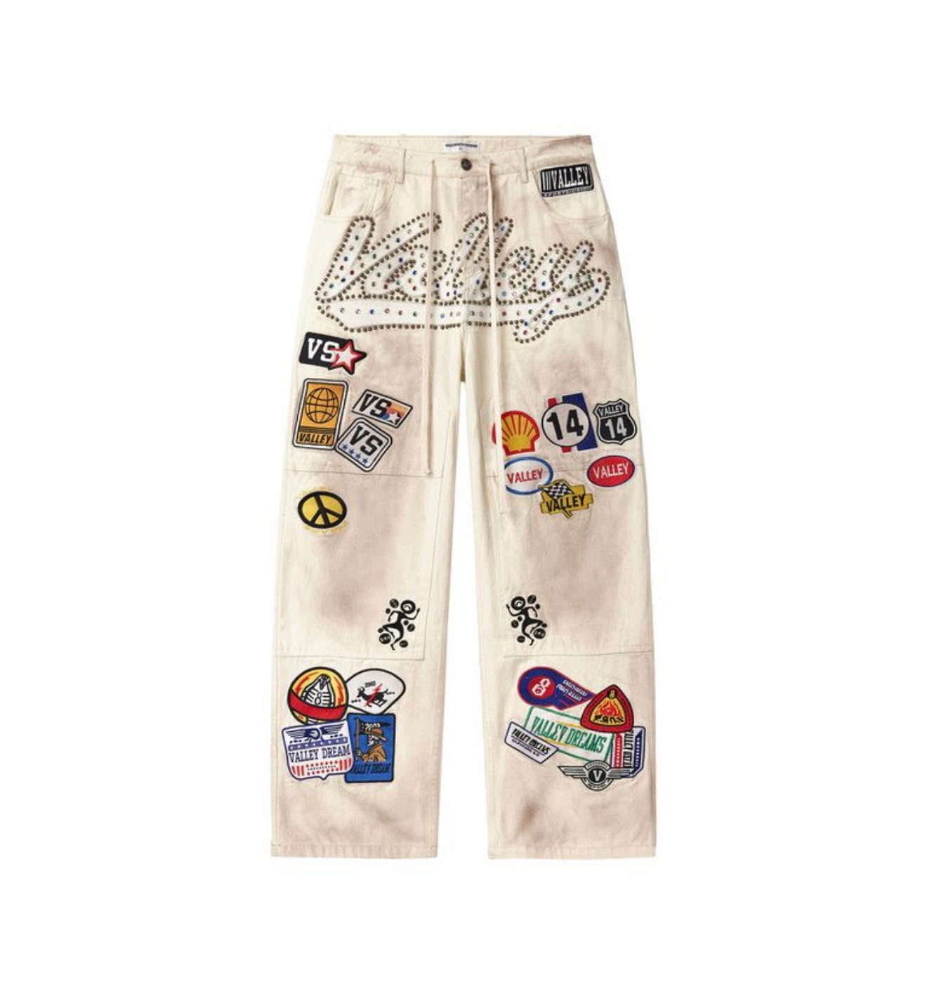 Vale 1980s Painters Pants Cream