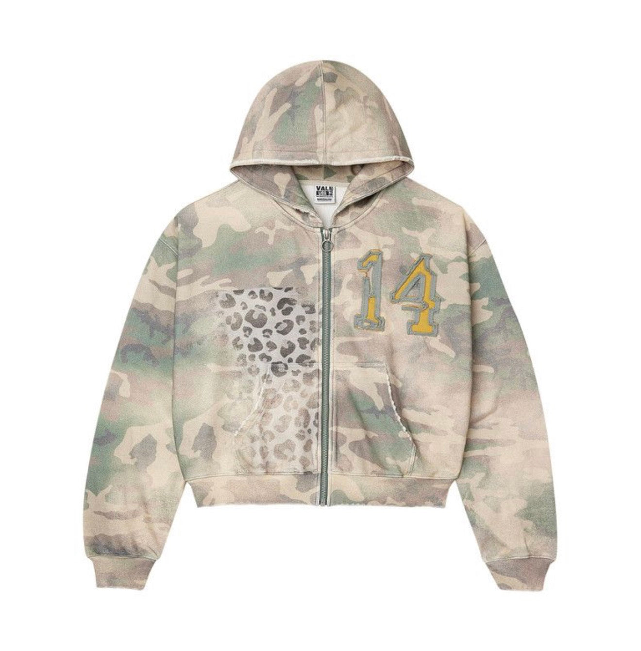 Vale Cheetah Camo Zip Up