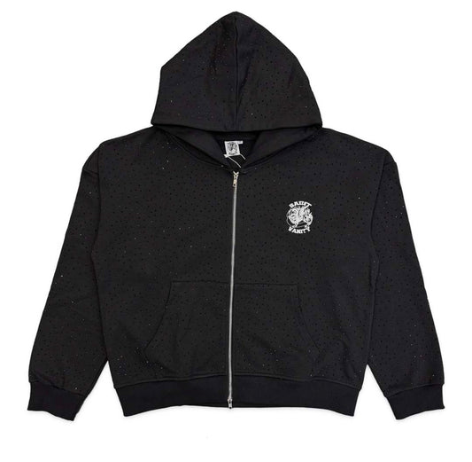 Saint Vanity Rhinestone Zip Up