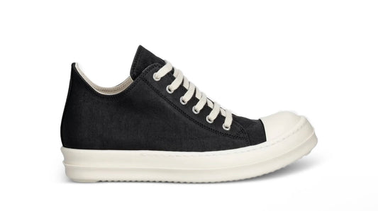 Rick Ownes DRKSHDW Scarpe Denim Low Black Milk