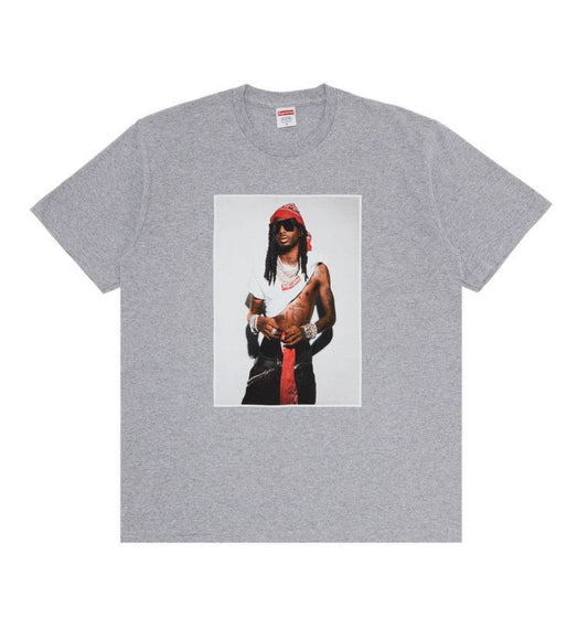 Supreme Playboii Carti Tee Heather Grey