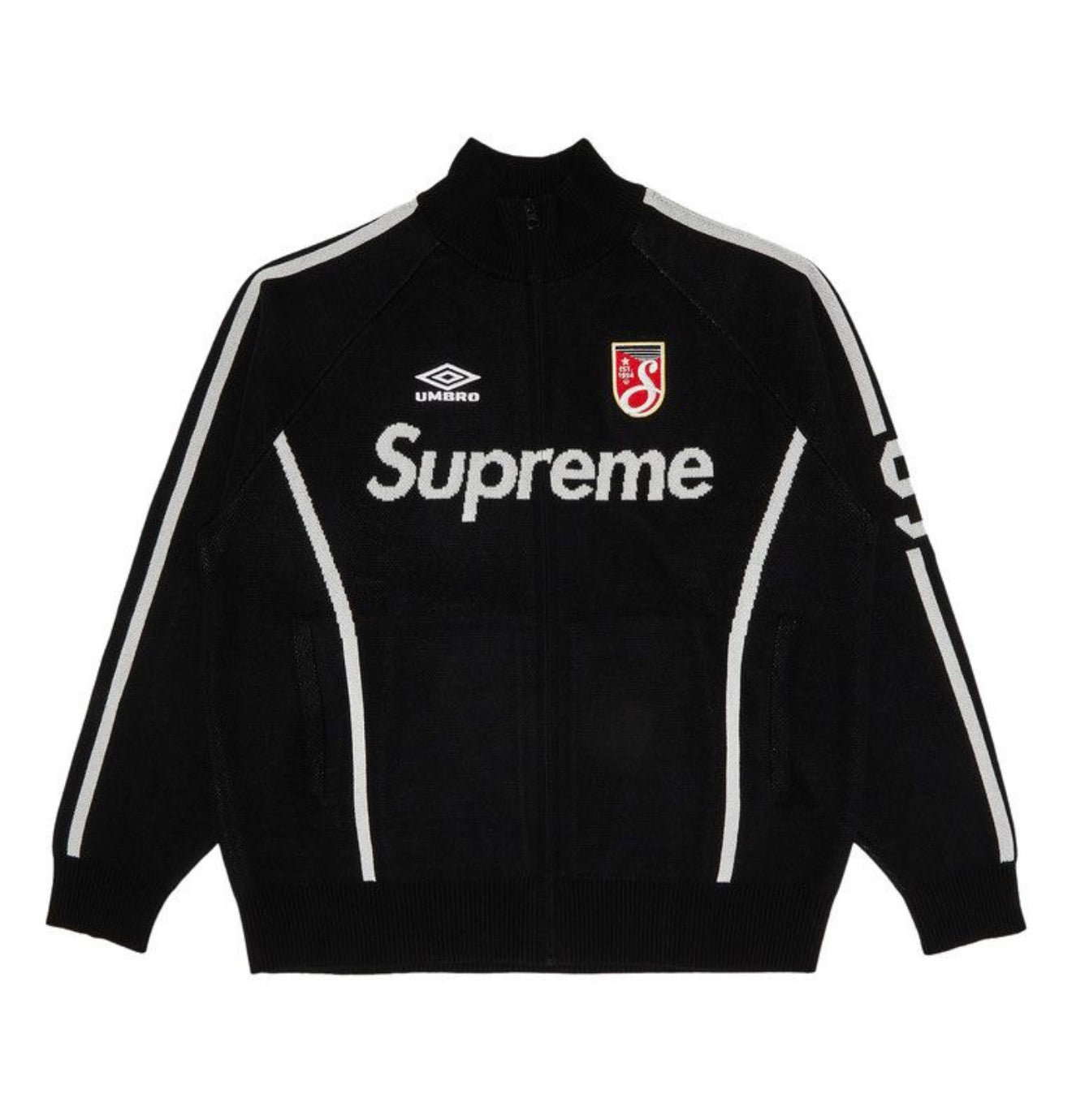 Supreme Umbro Zip Up Sweater Black -S