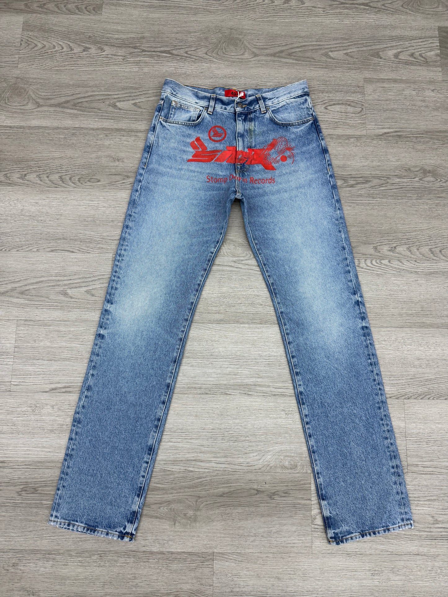 Sicko/424 Blue/Red Jeans