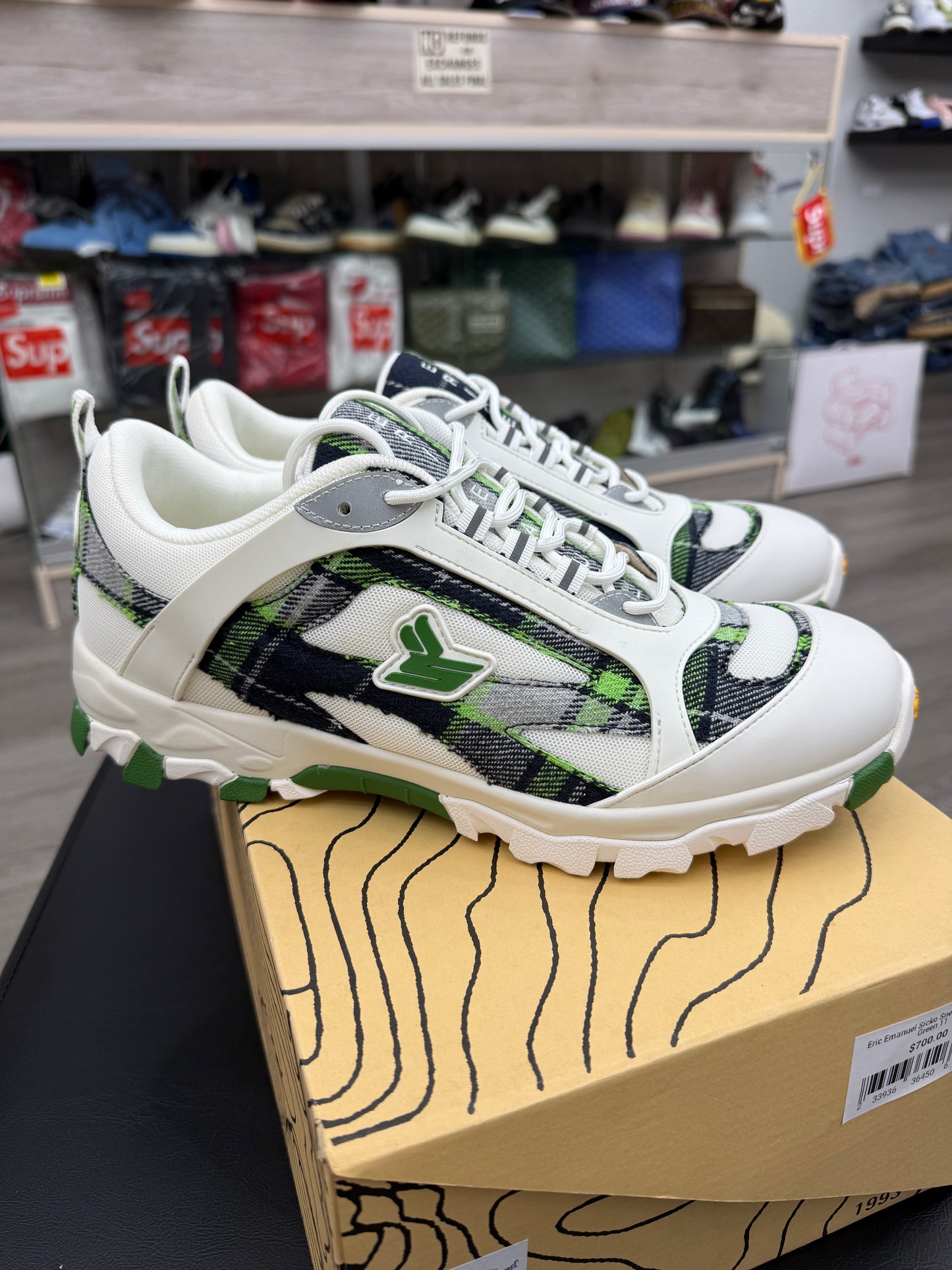 Sicko x Eric Emanuel Hiking shoes White/Green